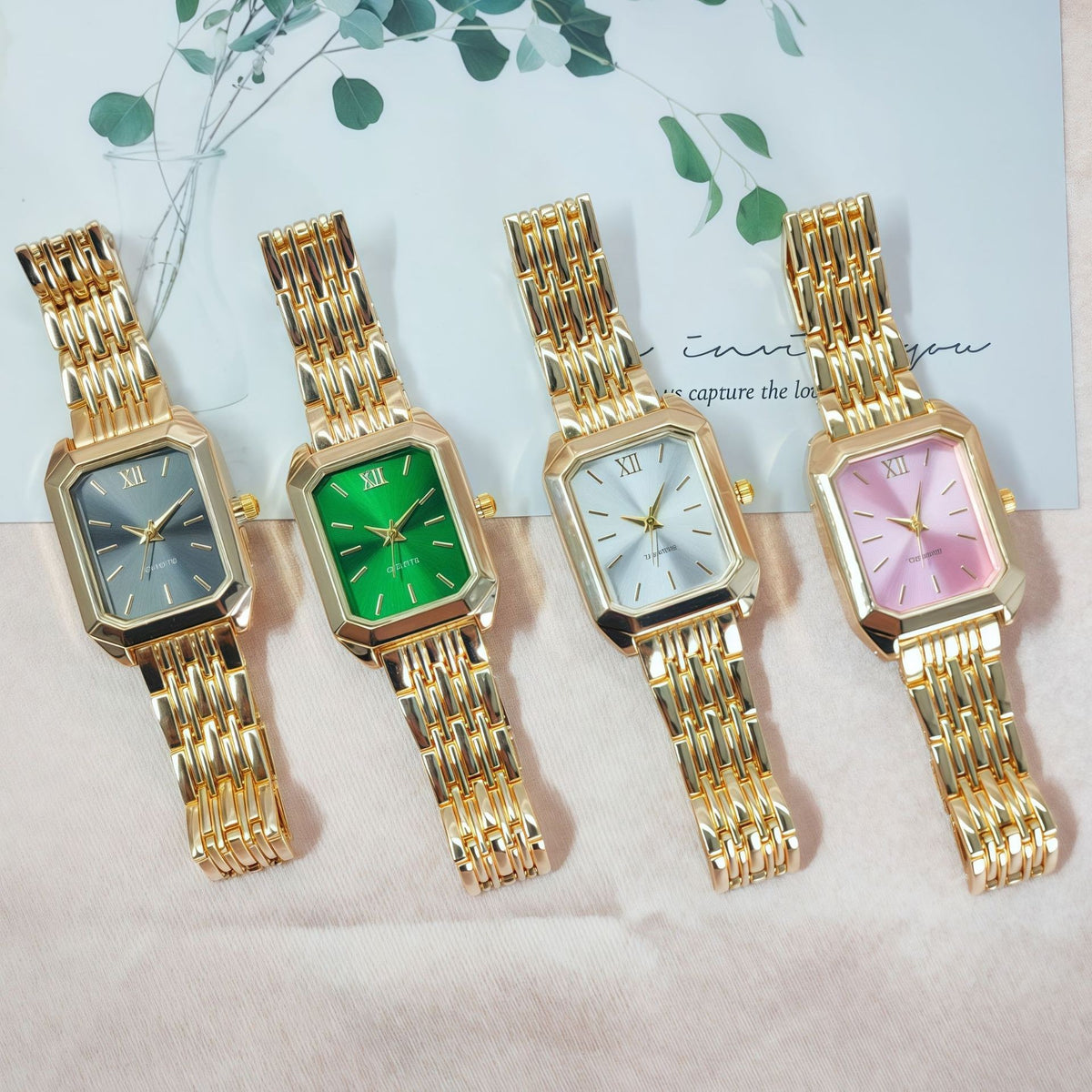 Bracelet en acier léger de luxe montre pour femmes