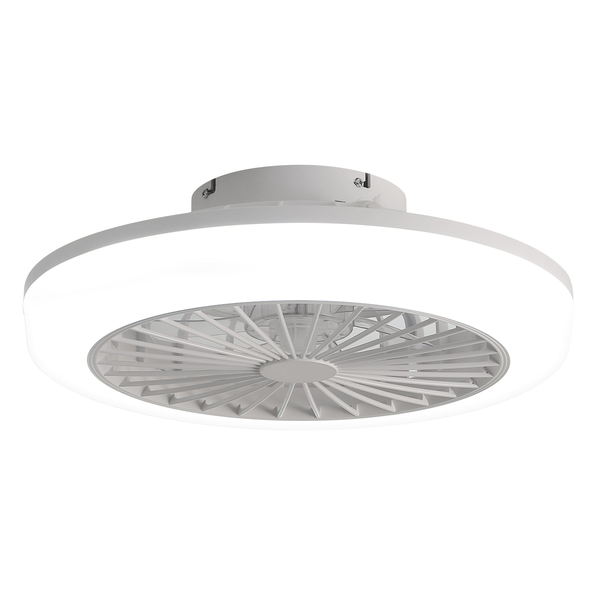 Eventail de plafond fermé de 18 pouces avec lumière et télécommande
