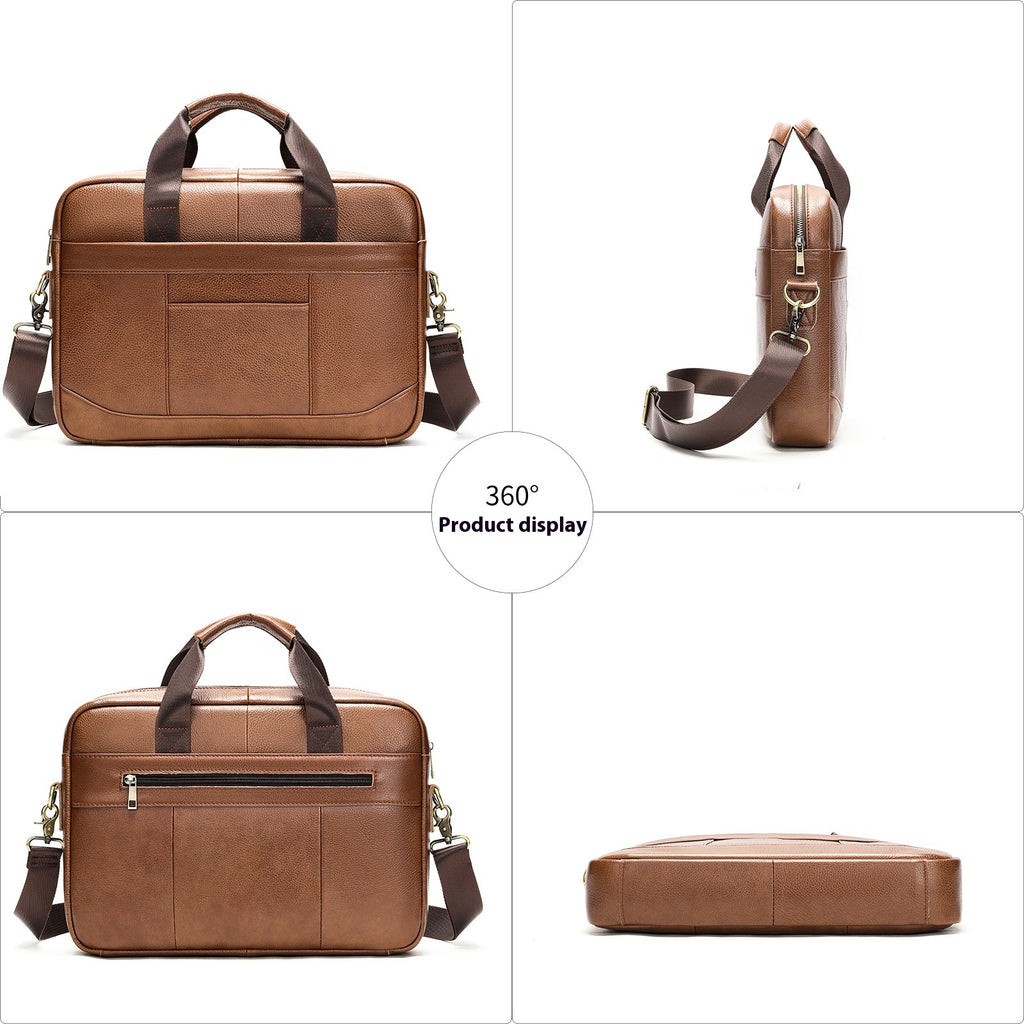 Document officiel de l'homme Sac en cuir pour ordinateur occasionnel