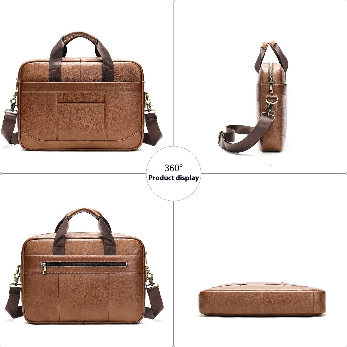 Document officiel de l'homme Sac en cuir pour ordinateur occasionnel