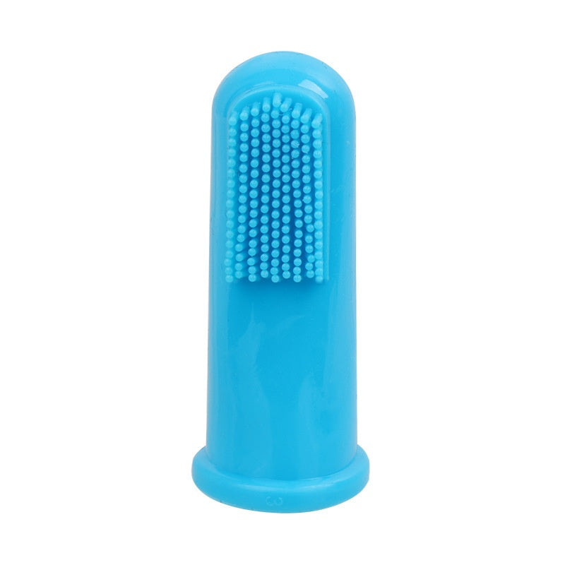 Bouchon de doigt en caoutchouc brosse à dents pour animaux de compagnie à 360 degrés