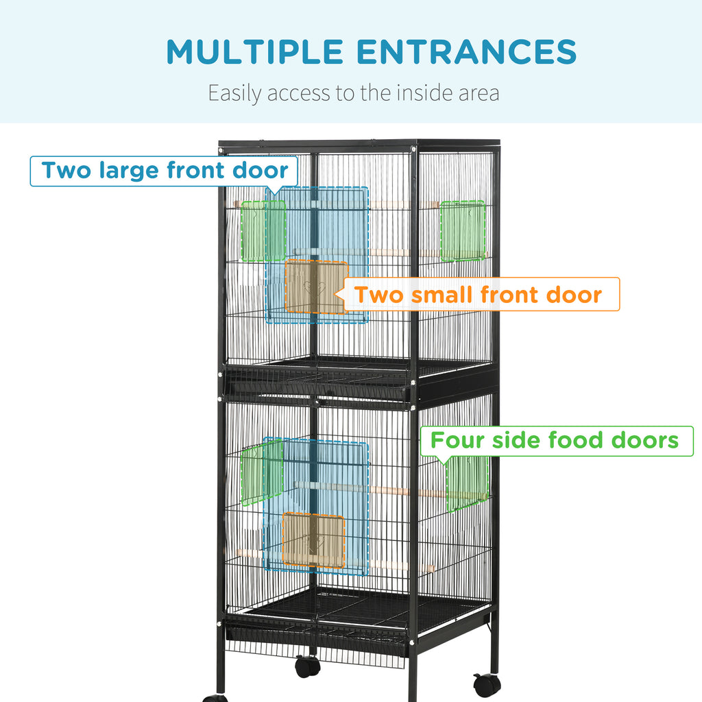 55" 2 En 1 Bird Cage Aviaire Parakeet House pour les nageoires