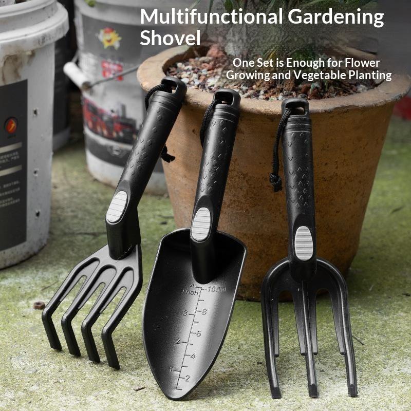 Outil de jardin épais Ensemble de trois pièces avec marquages de mesure