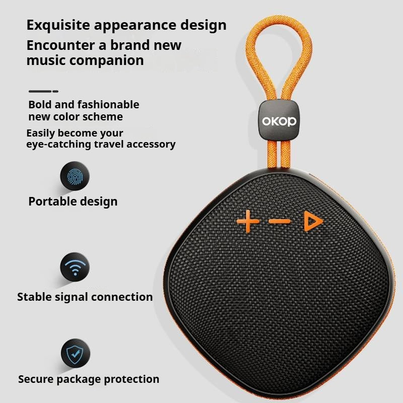 KP-803 Portable Bluetooth Speaker Compact Outdoor-Ready avec Lanyard haute qualité du son