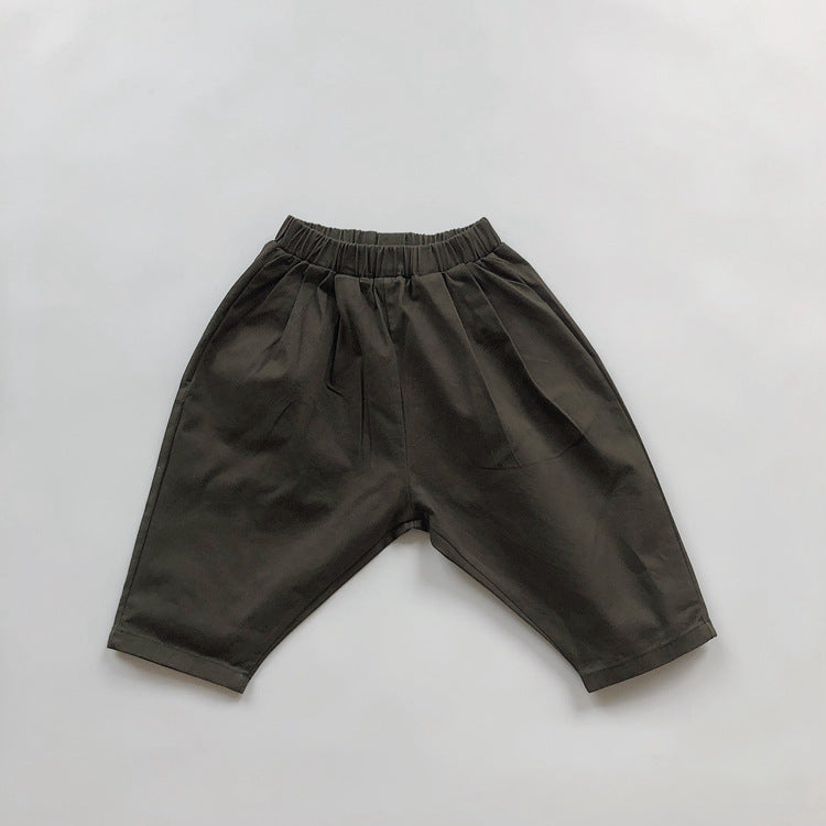 Pantalons Casual Couleur Solide Casual Style Littéraire Casual