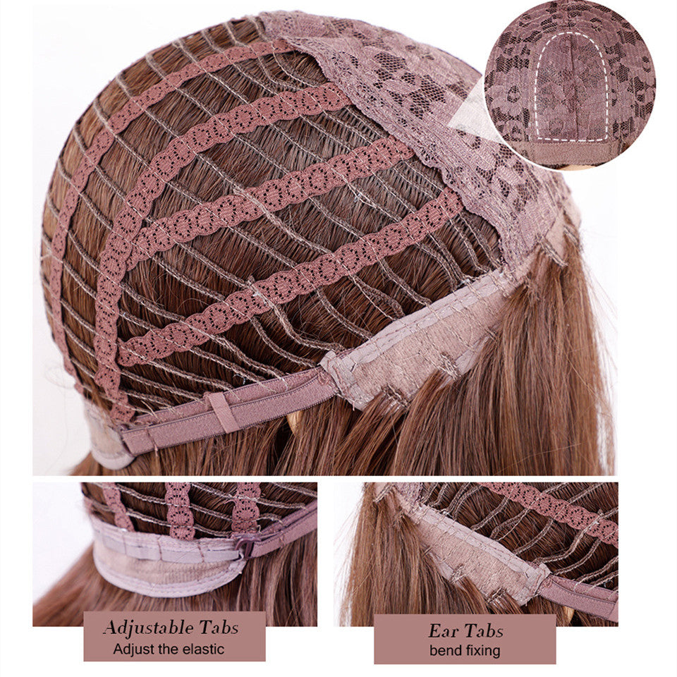 Plant vert cheveux droits avec des bangs