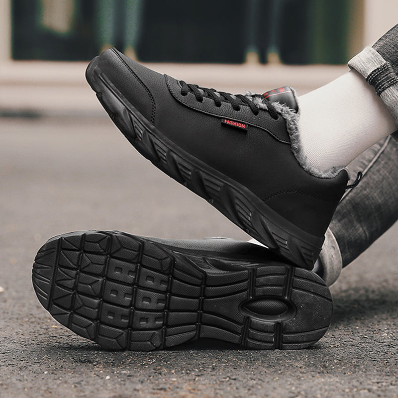 Hommes Sneakers Chaussures de sport chaud d'hiver avec peluche