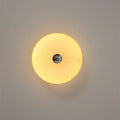 Creamy Style pain pendentif lampe Mid Century ronde rayée salon luminaire