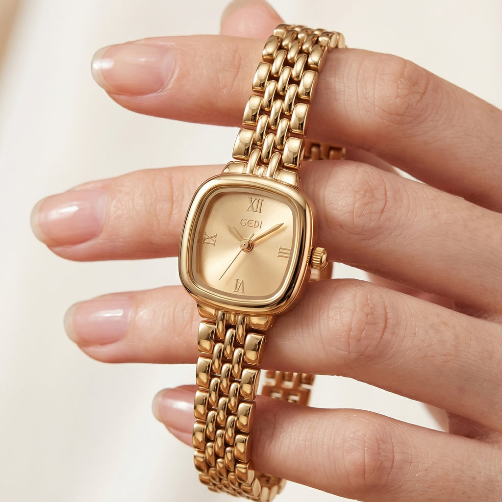 Montre de robe de quartz femme de style niche
