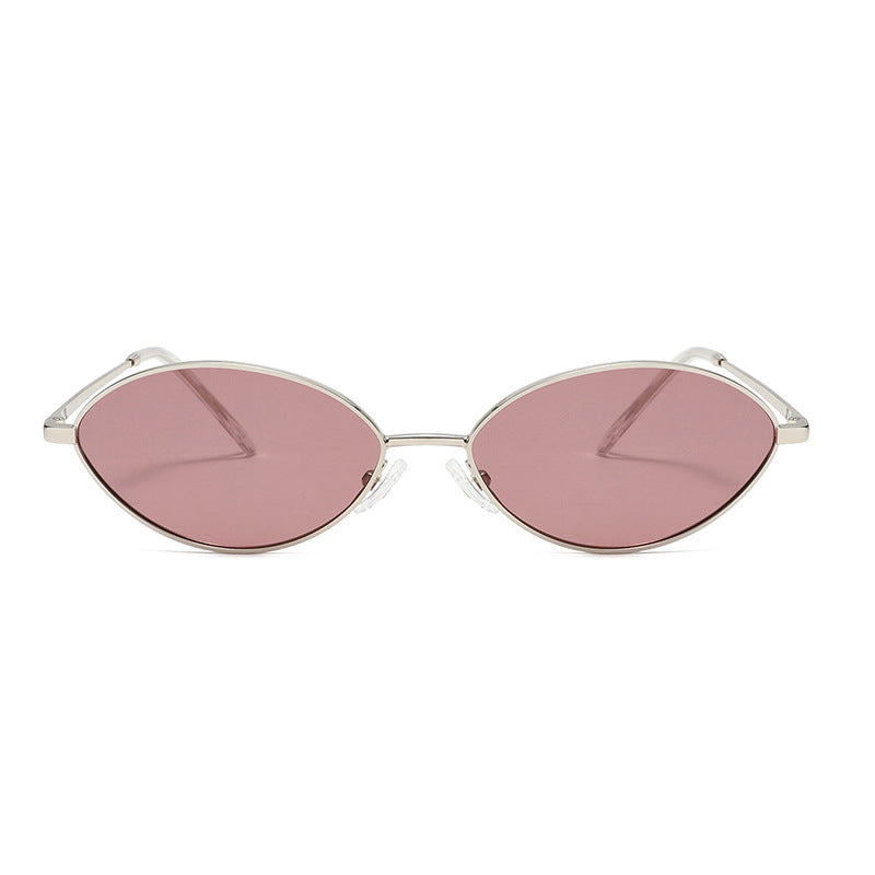 2324P Lunettes de soleil ovales en métal polarisé Lunettes de soleil rétro décontractées Commerce extérieur Amazon Tk