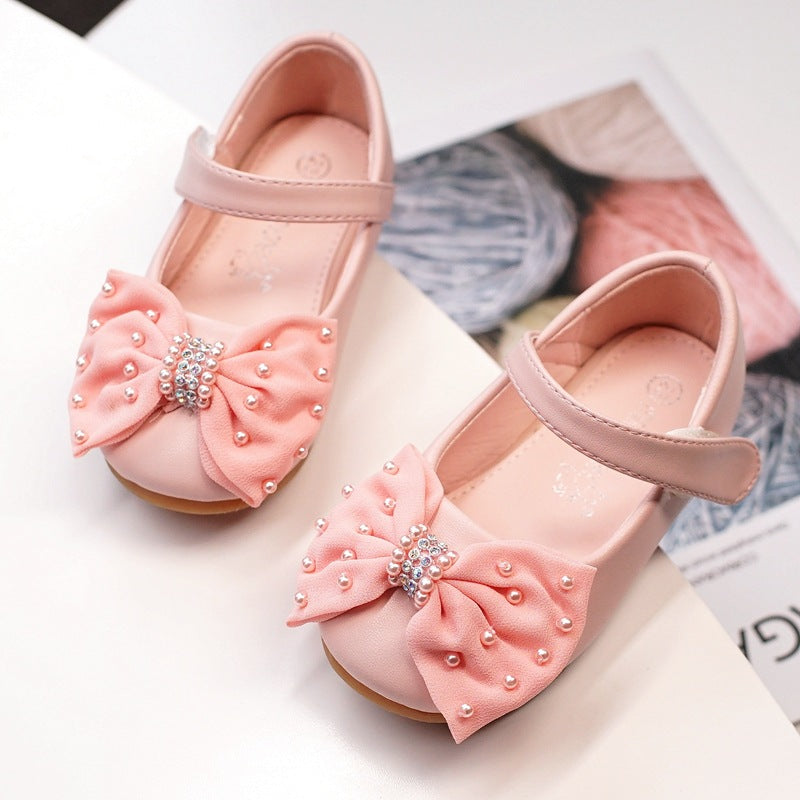 Princess Bow Girls' Banquet Robe Fleur Chaussures fille