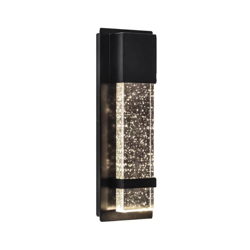 Moderne Minimalist Outdoor Imperméable lumière murale en cristal