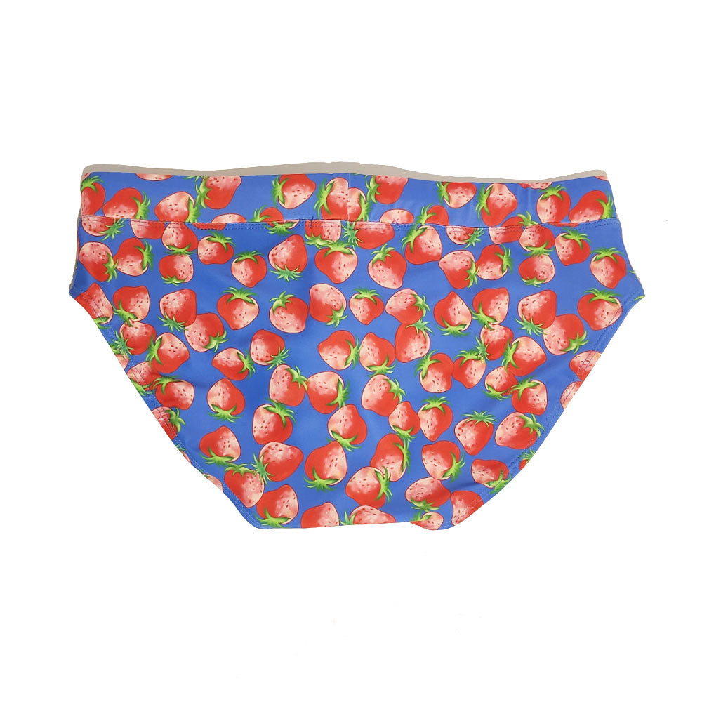 Slips de fraise sexy et ludique pour hommes