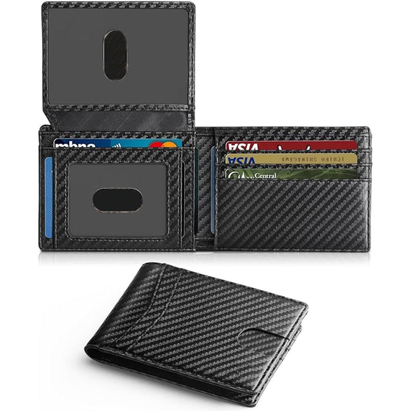 Carbon-fibre Flip-top Money Clip Double-plié style court