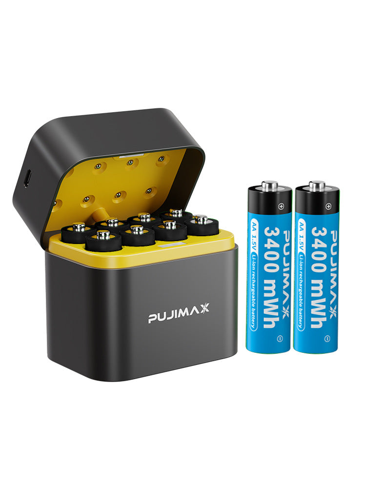 Charge de la batterie au lithium de 8 comprimés AA Smart Type-c Port 8