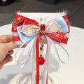 Accessoire pour les cheveux de style chinois Red Bow