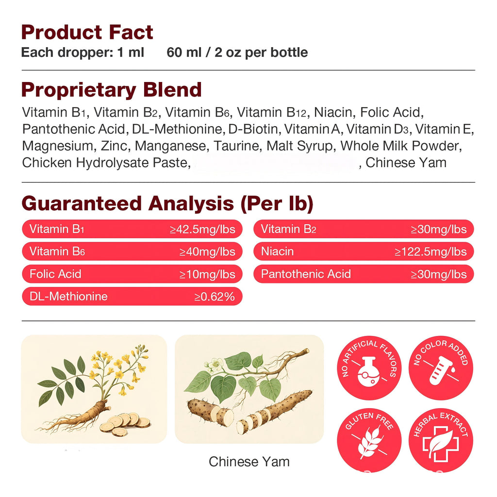Solution nutritive complexe de vitamine animale