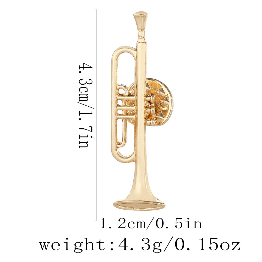 Broche à thème musical personnalisé en forme de note