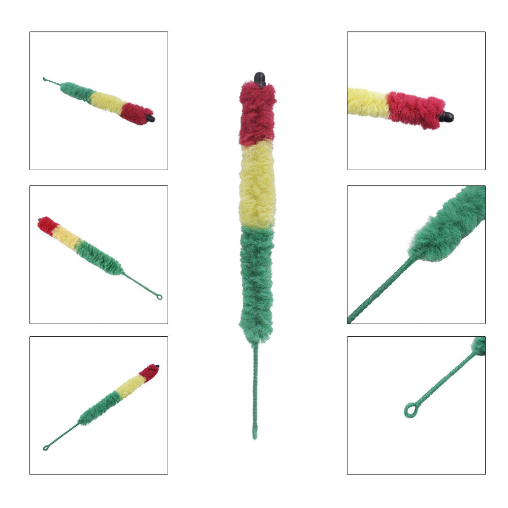 Brosse de nettoyage rouge jaune vert