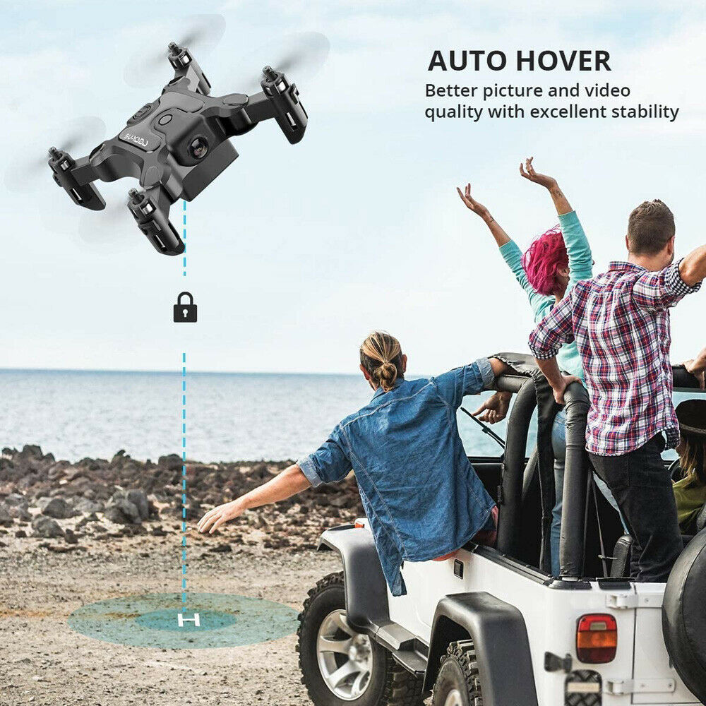 AU V2 Mini Drone Selfie WIFI FPV avec caméra HD pliable bras RC Quadcopter Toy.