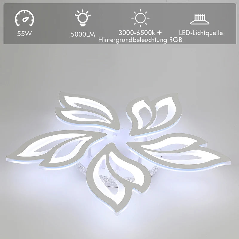 54W LED plafonnier lumière avec RGB couleur changer lampe arrière