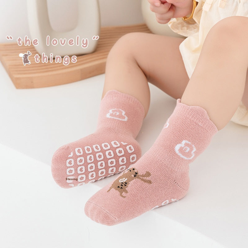 Chaussettes en trampoline pour bébé de style coréen