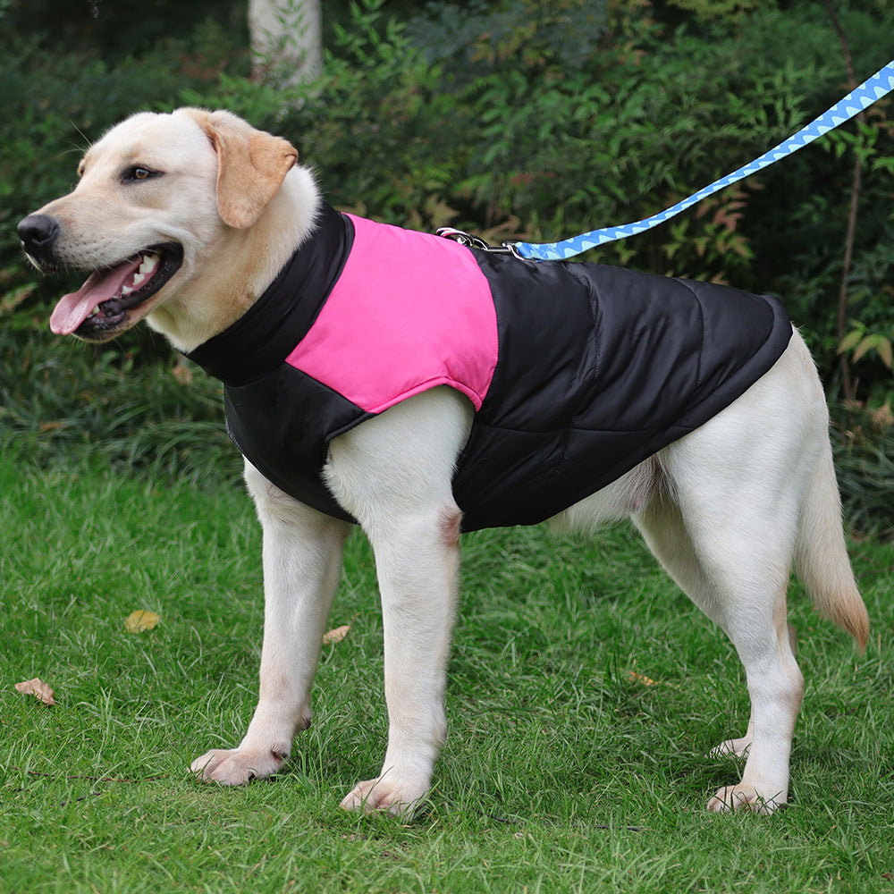 Hiver chaud vêtements pour animaux de compagnie imperméable chien rembourré Vest Zipper Veste pour petit Lar moyen
