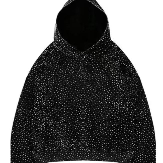 Style américain Babys-breath Tie-dye Chandail à capuche Veste