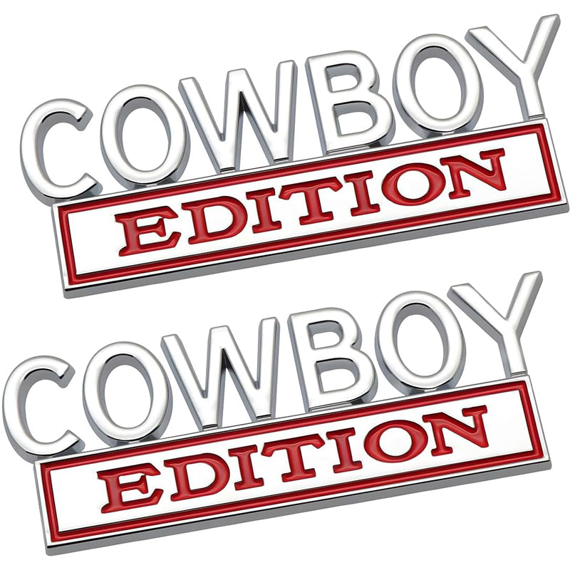 2-pack Cowboy Edition Emblems