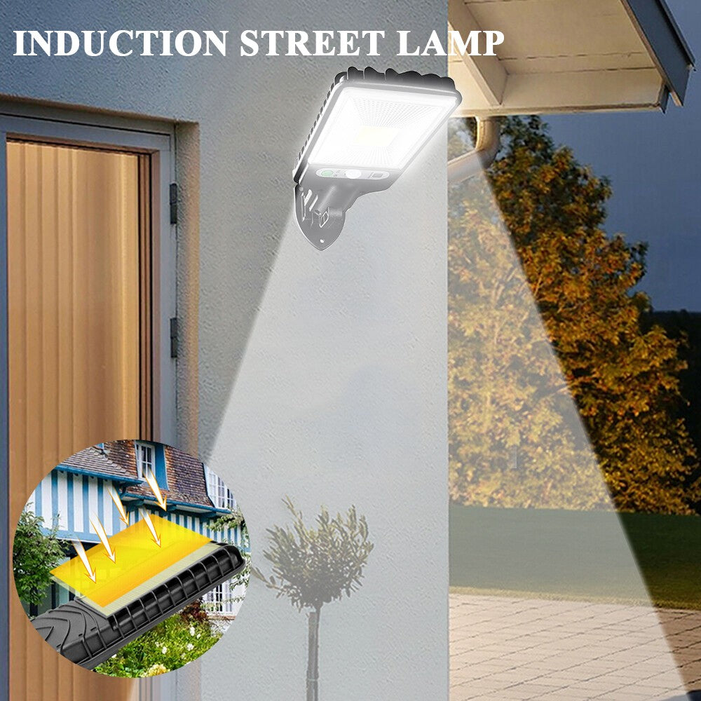 2Pack Étanche LED Solar Powered Light PIR Motion Sensor Outdoor Lamp Garden