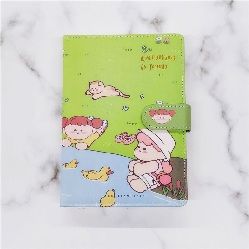 Ledger de la main mignon A5PU couleur Notepad de page