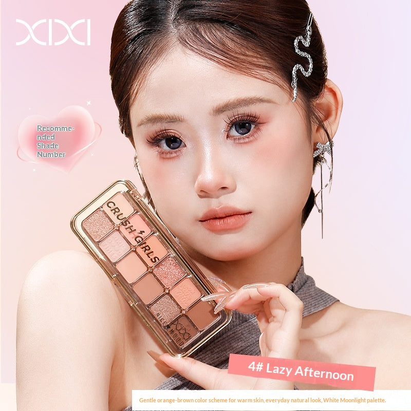Muse Muse Palette à paupières de 12 couleurs Shimmer Sparkle Matte Highlight Contour Blush Tout