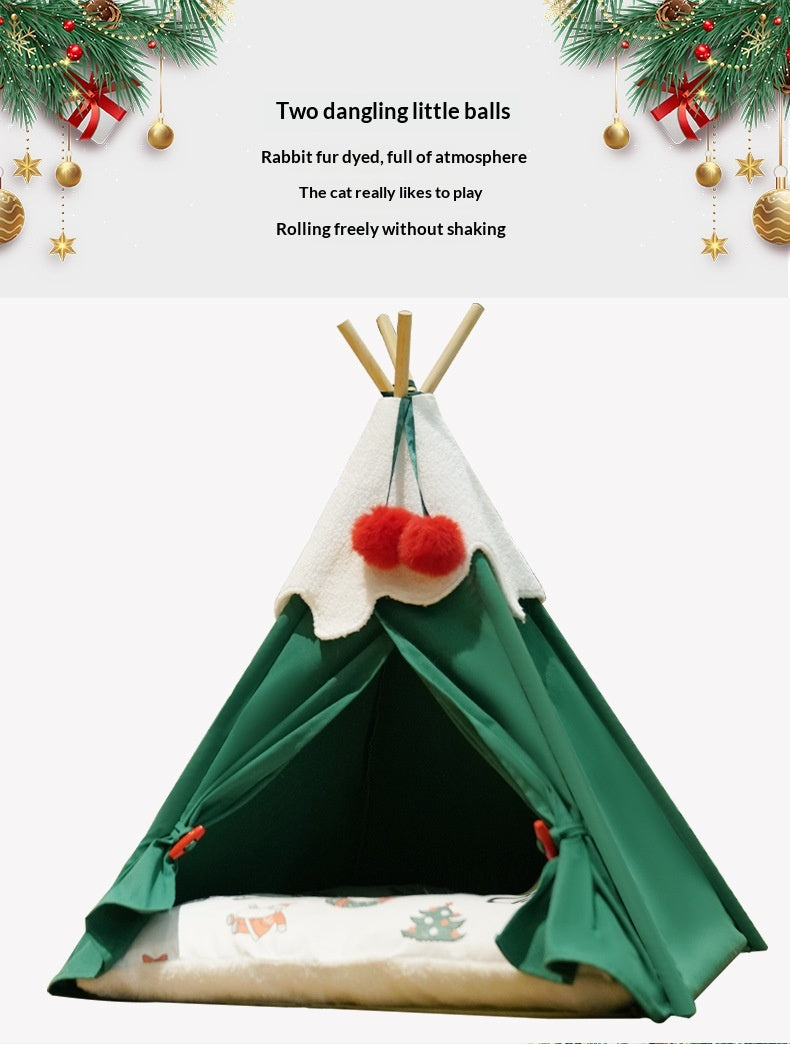 Lit pour animaux de Noël