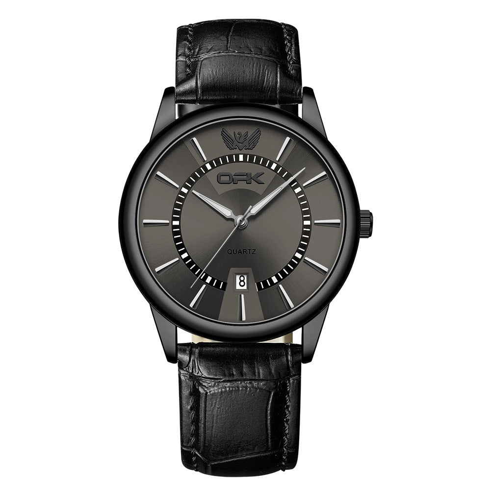 Men's Quartz Watch Waterproof Single Calendar