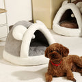 Pet Tent Cave Bed for Cats Petits chiens auto-échauffant Cat Tent Bed Cat Hut confortable Pet Sl