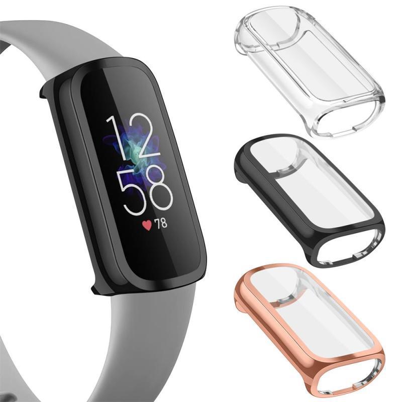 Montre boîtier TPU Electroplating tout inclus protection de l'écran en caoutchouc souple