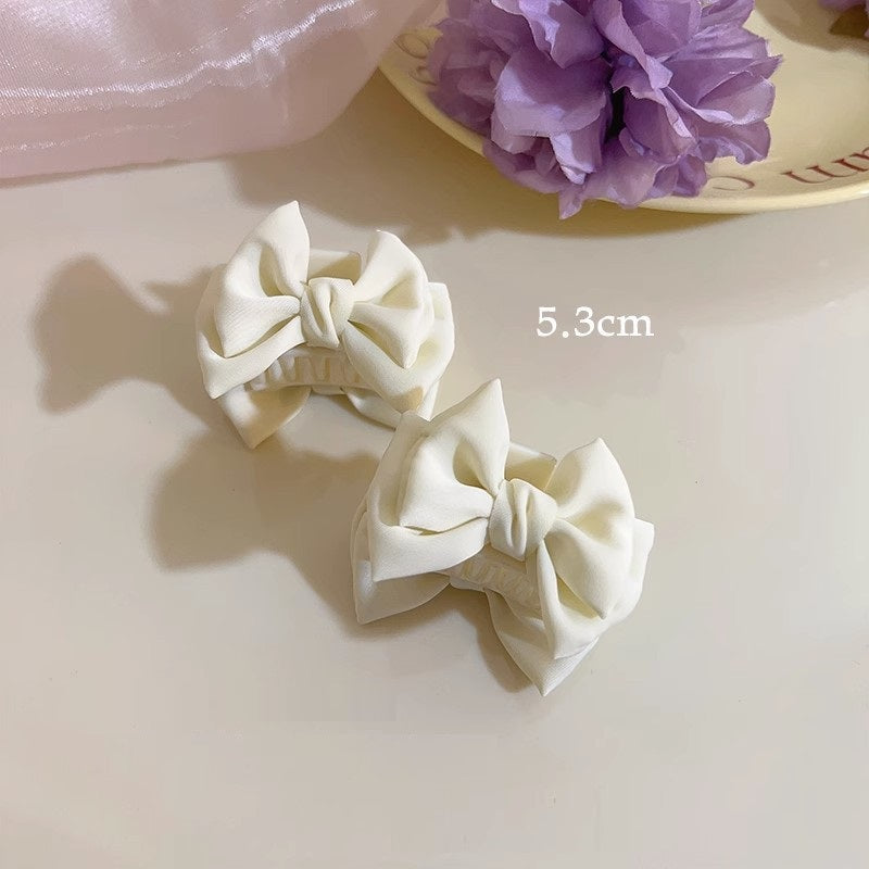Sweet Satin Bow Accessoires de cheveux Grip petite taille