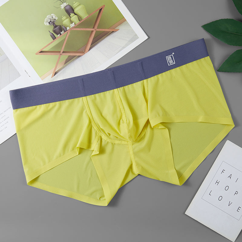 Boxer d'été en soie glacée pour hommes