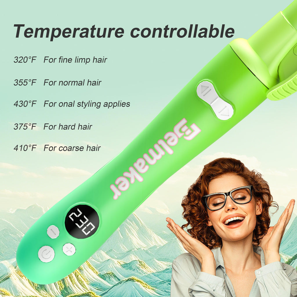 Iridescent Rotating Curling Iron Ceramic Curling Iron Convient à tous les types de cheveux Parfait