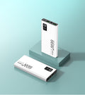 PD66W Charge rapide 30000mAh Power Bank Affichage LED Chargeur extérieur blanc