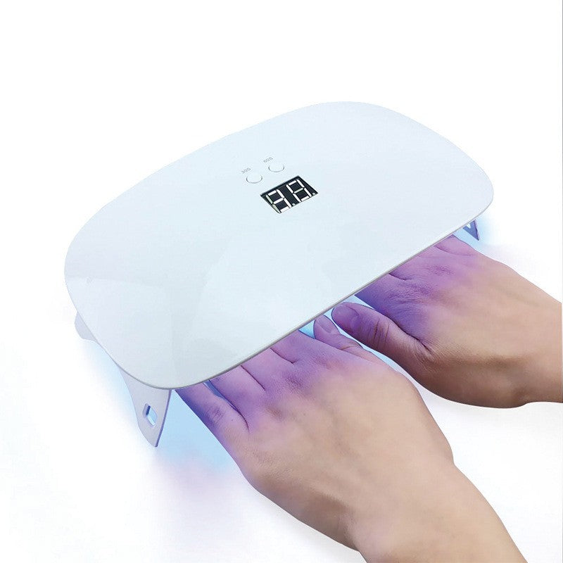 Machine de traitement de la lampe à ongles portable rechargeable 24W