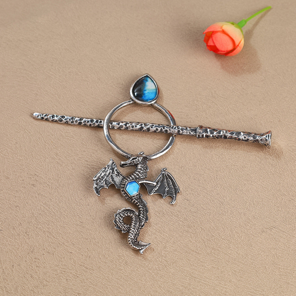 Retro Moonstone Volant Dragon Cheveux Accessoire