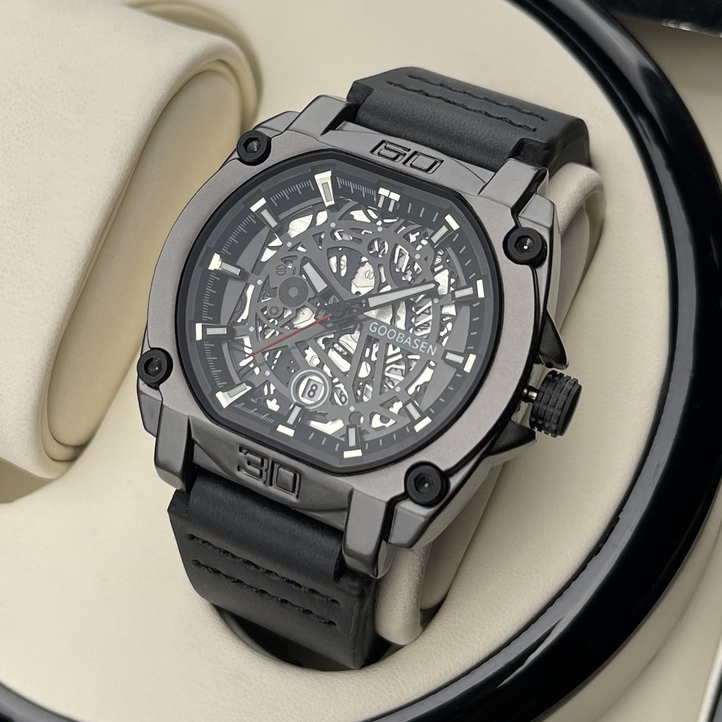 Multi-couche Craft Design Montre homme imperméable Lumineux