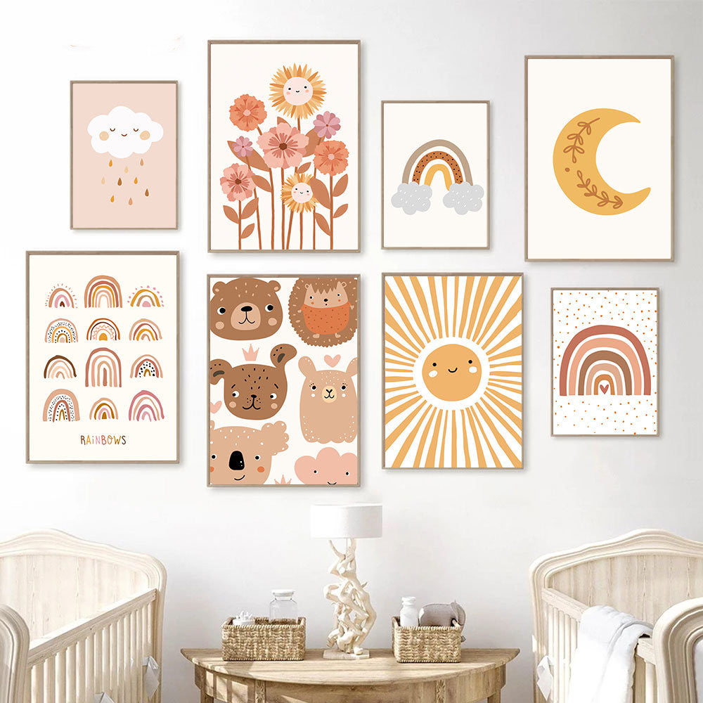 Page d'accueil Affiche d'art Peinture en toile florale