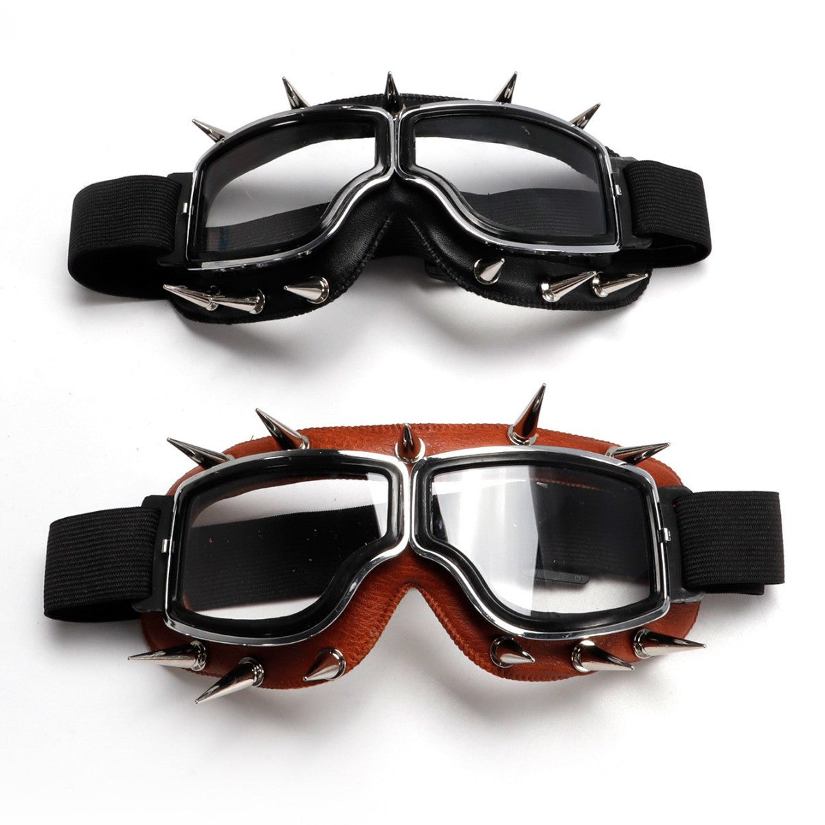Retro Punk Rivet Gants coupe-vent Cuir Biker-Style Eyewear