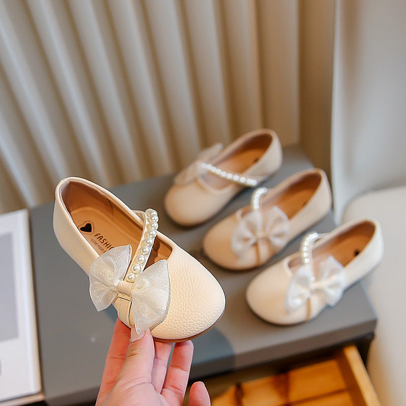 White Pearl Petite fille Bébé Princesse Chaussures