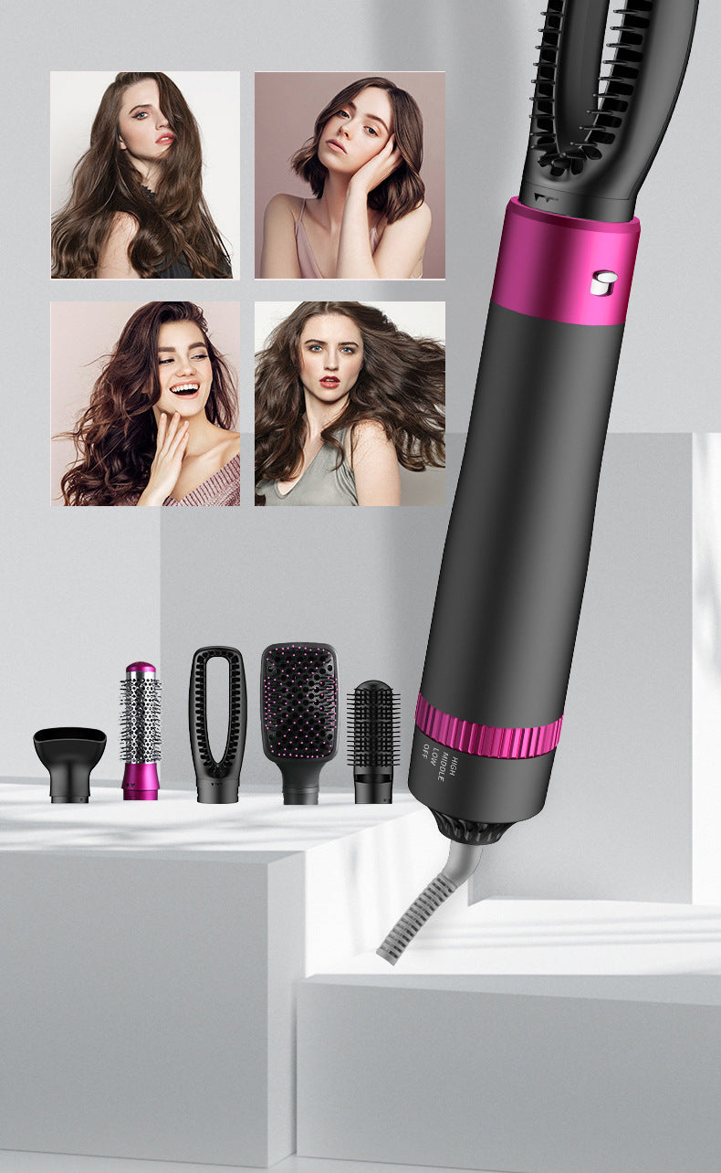 110V1200W Séchoir à cheveux multifonctionnel cinq en un pour cheveux droits et bouclés