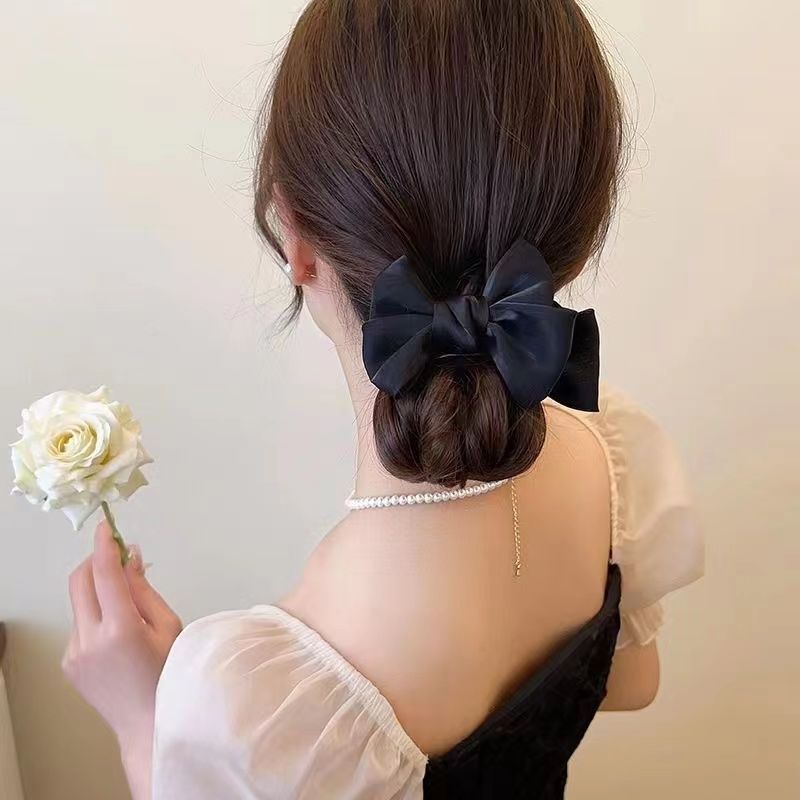 Élégant Bow Bun Grip Accessoires Female