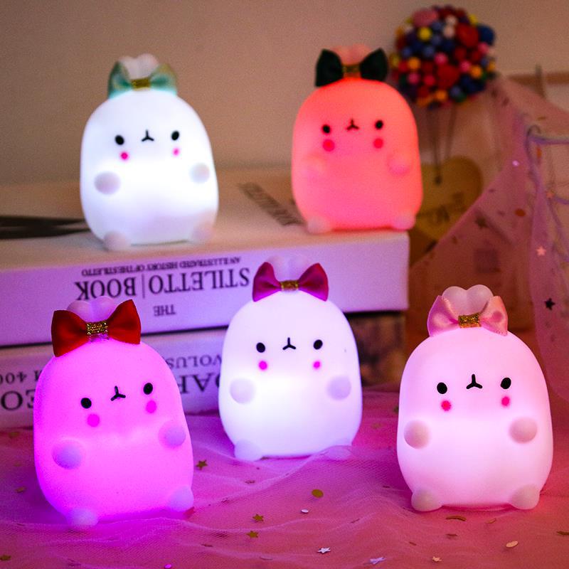 École primaire maternelle Tanabata cadeau mignon lapin lumière de nuit