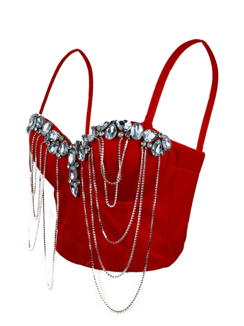 Chaîne blanche Diamond Sexy Corset Design Sens européen et américain Style intérieur porter Adv
